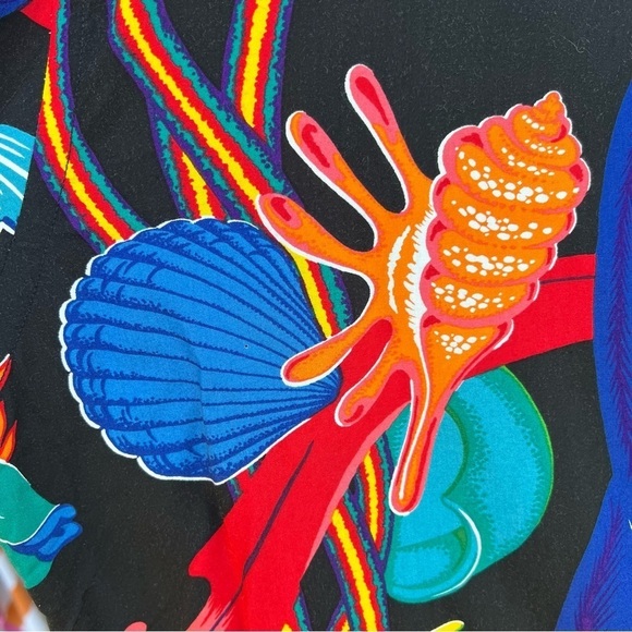 Vintage Polo Ralph Lauren Caldwell Koi Fish Button Down Tropical XL Viscose FLAW - Picture 8 of 16